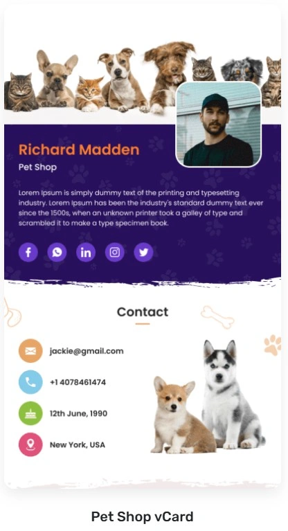 Digital business Card
